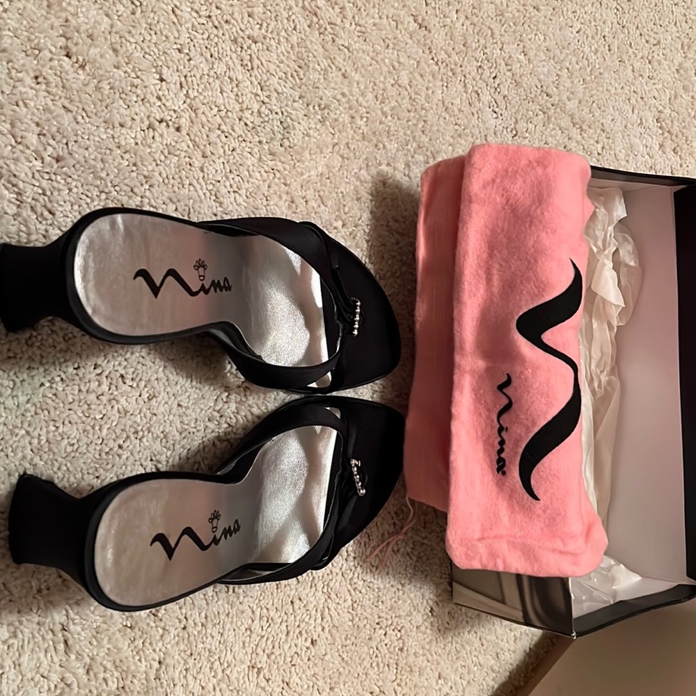 Nina Satin Heels